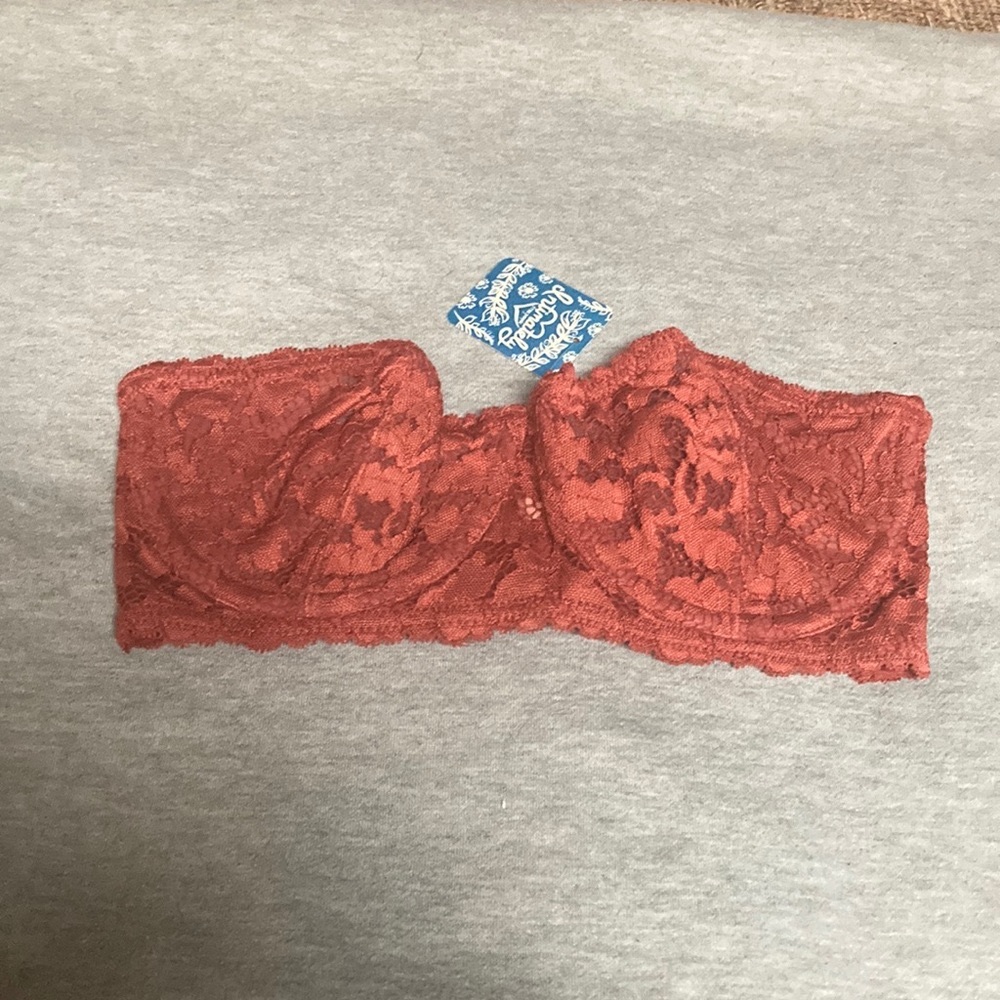 NWT Free People 32D Bra #6835 Paprika With Detachable Straps